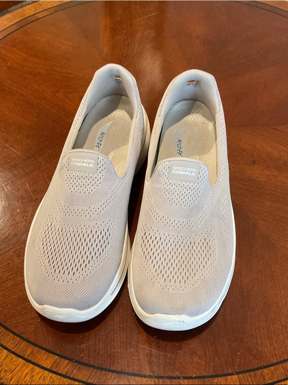 Skechers GOwalk Slip-On Sneakers in Light Taupe